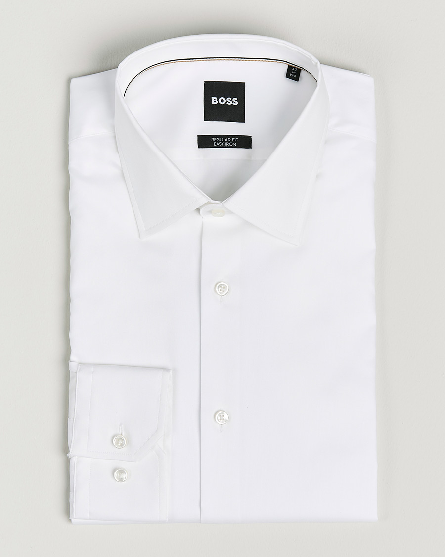 Herre | Businesskjorter | BOSS BLACK | Joe Regular Fit Shirt White