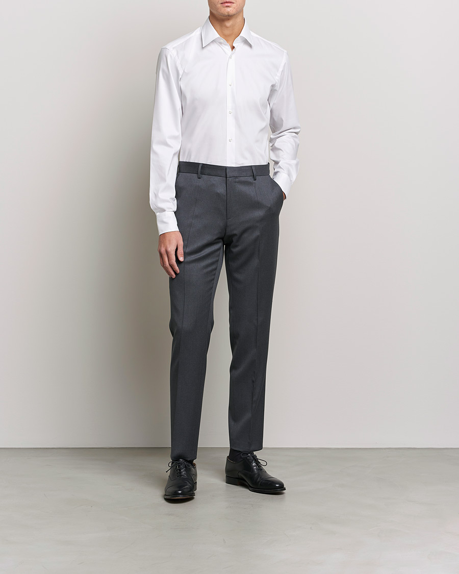 Herre | Skjorter | BOSS BLACK | Joe Regular Fit Shirt White