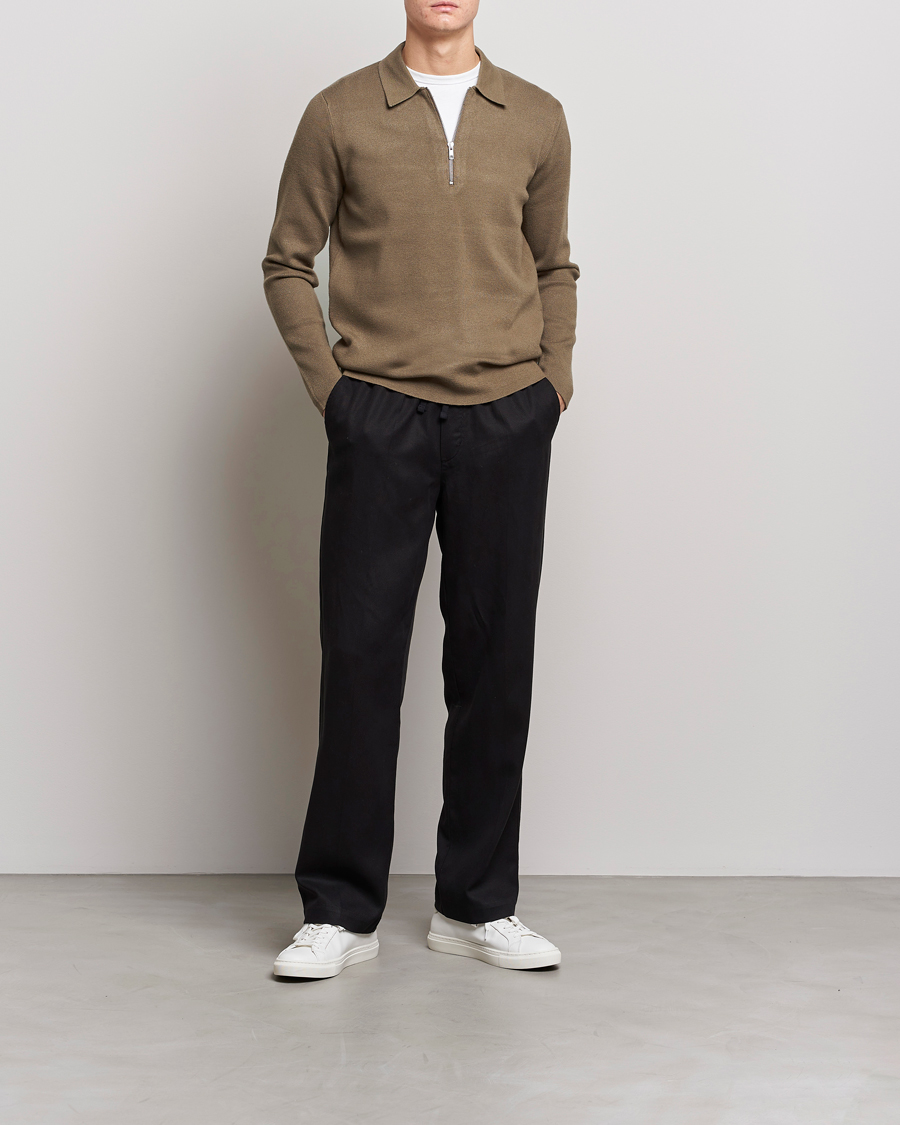 Herre | Gensere | Samsøe Samsøe | Samsøe & Samsøe Guna Half Zip Stone Grey