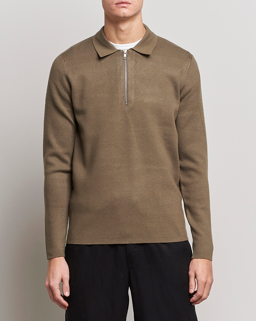 Herre | Gensere | Samsøe Samsøe | Samsøe & Samsøe Guna Half Zip Stone Grey