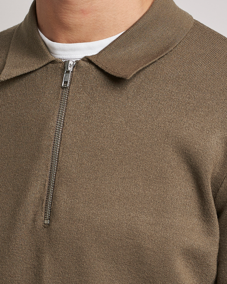 Herre | Gensere | Samsøe Samsøe | Samsøe & Samsøe Guna Half Zip Stone Grey