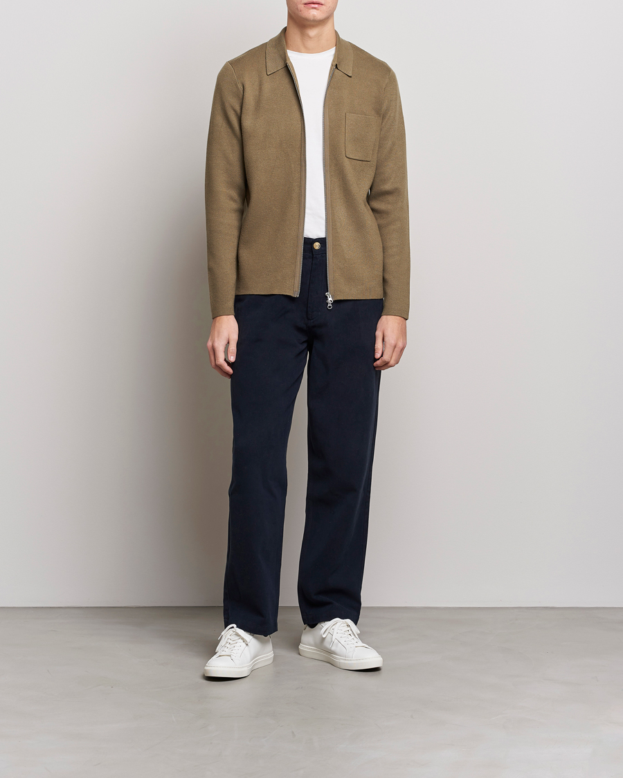 Herre | Gensere | Samsøe Samsøe | Samsøe & Samsøe Guna Full Zip Stone Grey