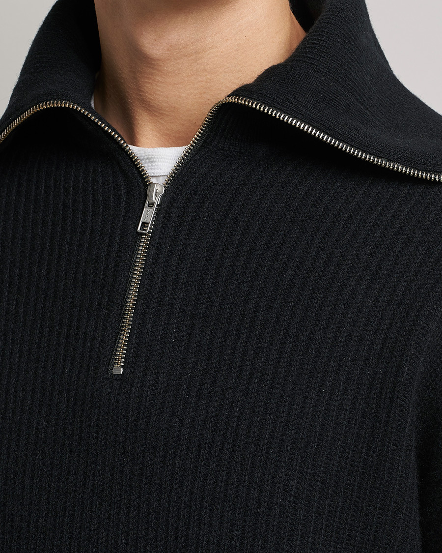 Herre | Gensere | Samsøe Samsøe | Samsøe & Samsøe Logan Zip Turtle Neck Black