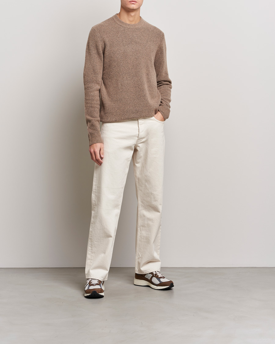 Herre | Gensere | Samsøe Samsøe | Samsøe & Samsøe Butler Yak Crew Neck Stone Grey