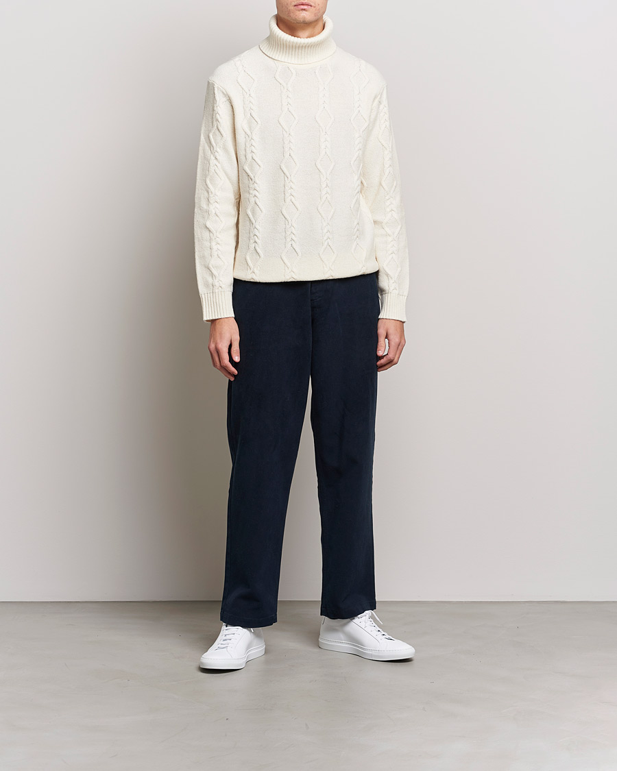 Herre | Gensere | Samsøe Samsøe | Samsøe & Samsøe Mas Wool Turtleneck Whisper White