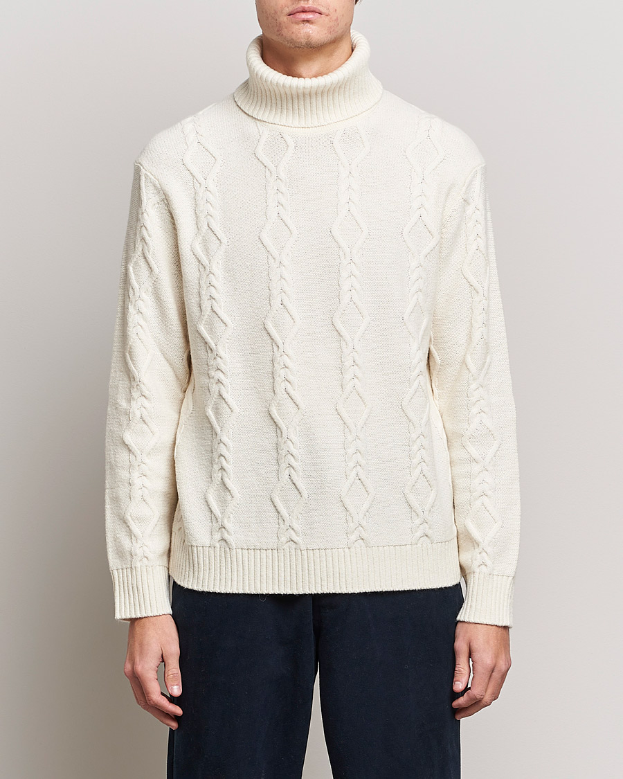 Herre | Gensere | Samsøe Samsøe | Samsøe & Samsøe Mas Wool Turtleneck Whisper White