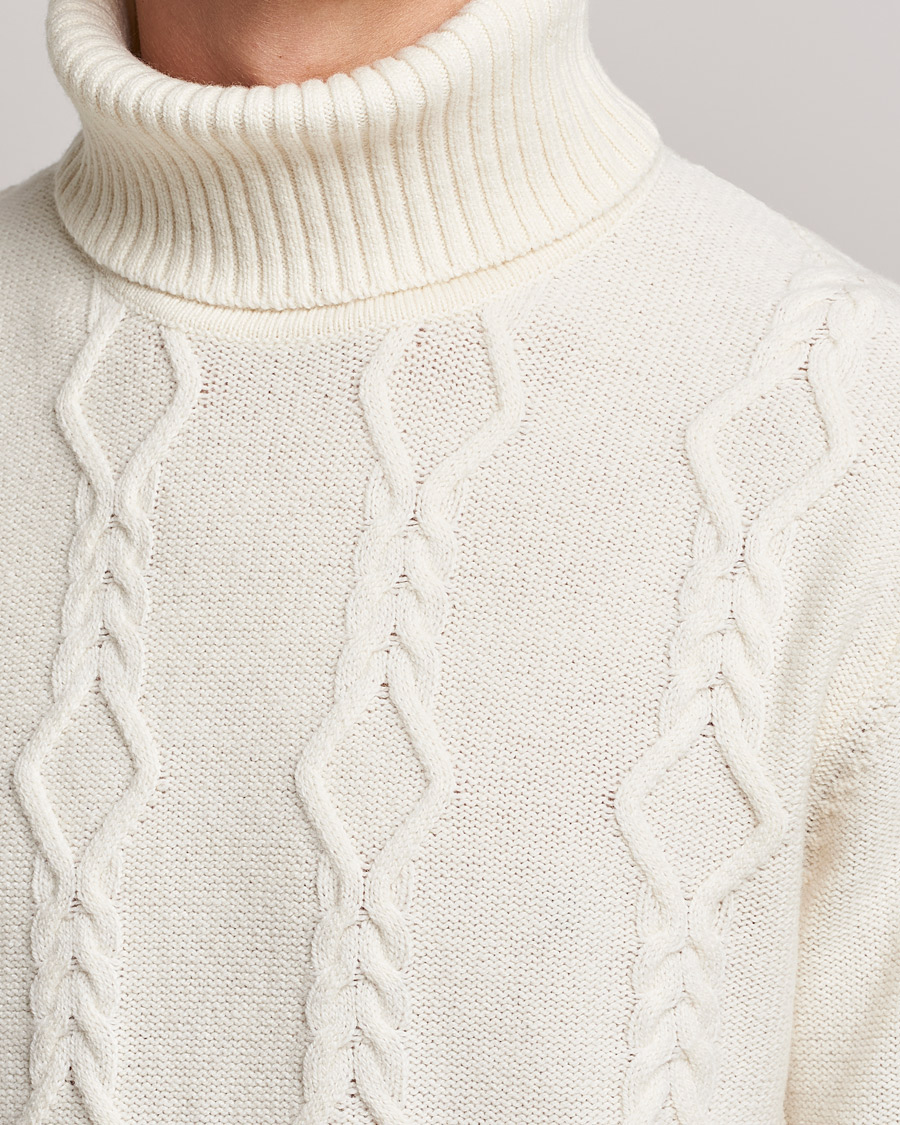 Herre | Gensere | Samsøe Samsøe | Samsøe & Samsøe Mas Wool Turtleneck Whisper White