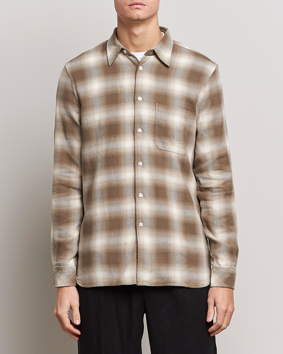 Herre | Skjorter | Samsøe Samsøe | Samsøe & Samsøe Liam Organic Cotton Shirt Stone Gray