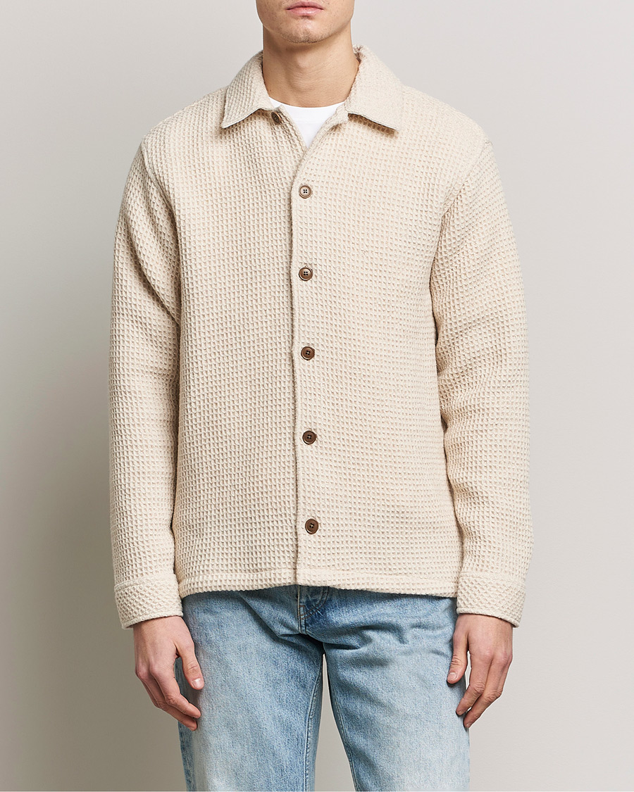 Herre |  | Samsøe & Samsøe | Castor Recycled Wool Overshirt Natural