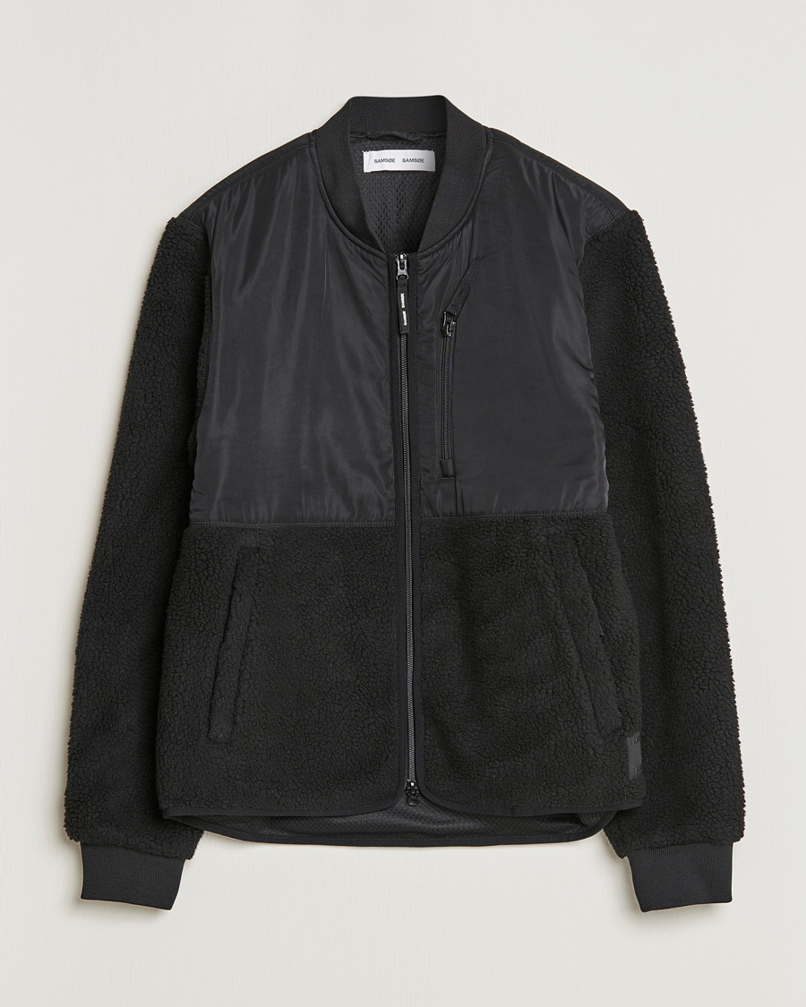 Herre | Gensere | Samsøe Samsøe | Samsøe & Samsøe Rasmus Fleece Full Zip Black