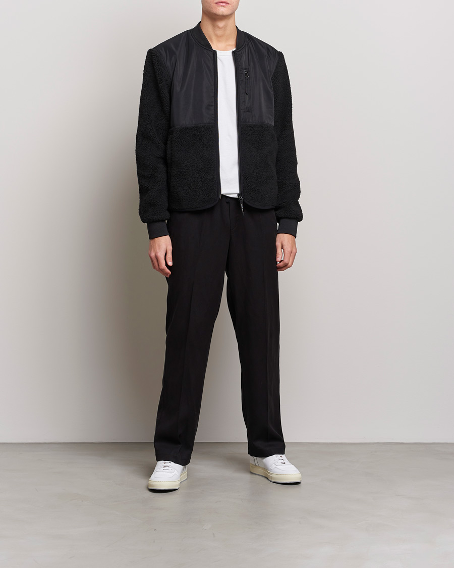 Herre | Gensere | Samsøe Samsøe | Samsøe & Samsøe Rasmus Fleece Full Zip Black