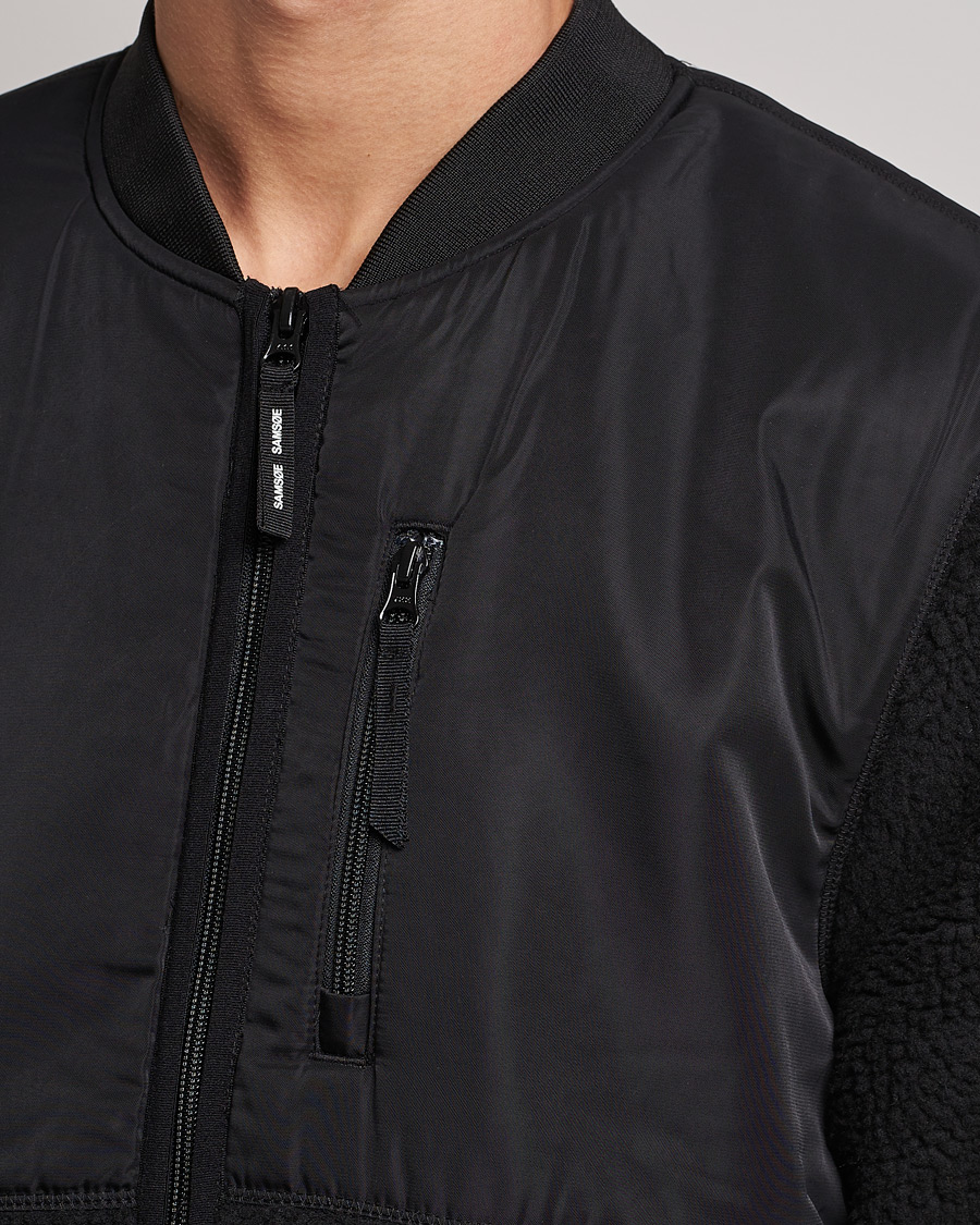 Herre | Gensere | Samsøe Samsøe | Samsøe & Samsøe Rasmus Fleece Full Zip Black