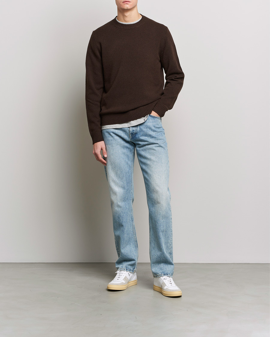 Herre | Gensere | Samsøe Samsøe | Samsøe & Samsøe Sylli Wool Crew Neck Mole