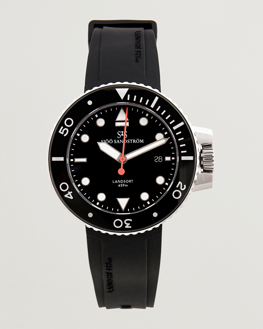 Herre | Oppbevaring klokker | Sjöö Sandström | Landsort 459m Black