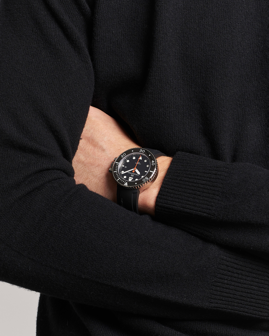 Herre | Oppbevaring klokker | Sjöö Sandström | Landsort 459m Black