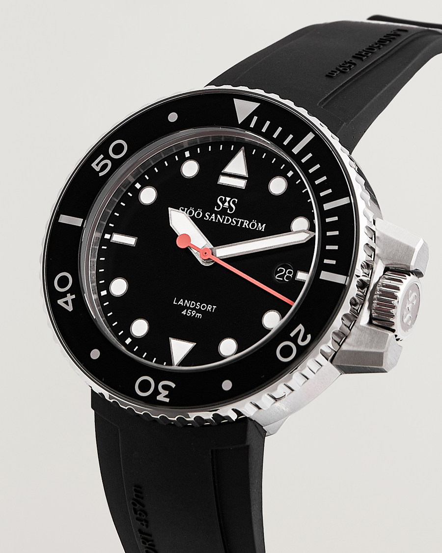 Herre | Oppbevaring klokker | Sjöö Sandström | Landsort 459m Black