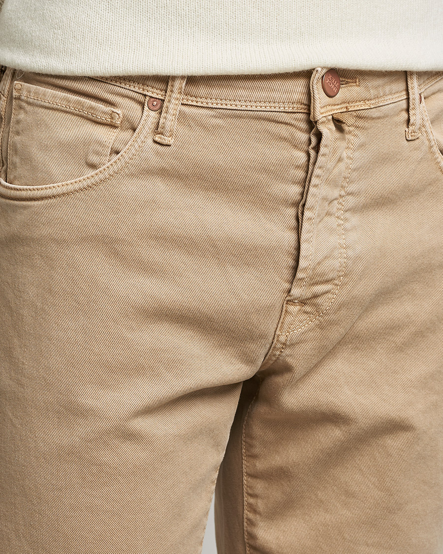 Herre | Bukser | Incotex | Bull Denim 5-Pocket Pants Beige