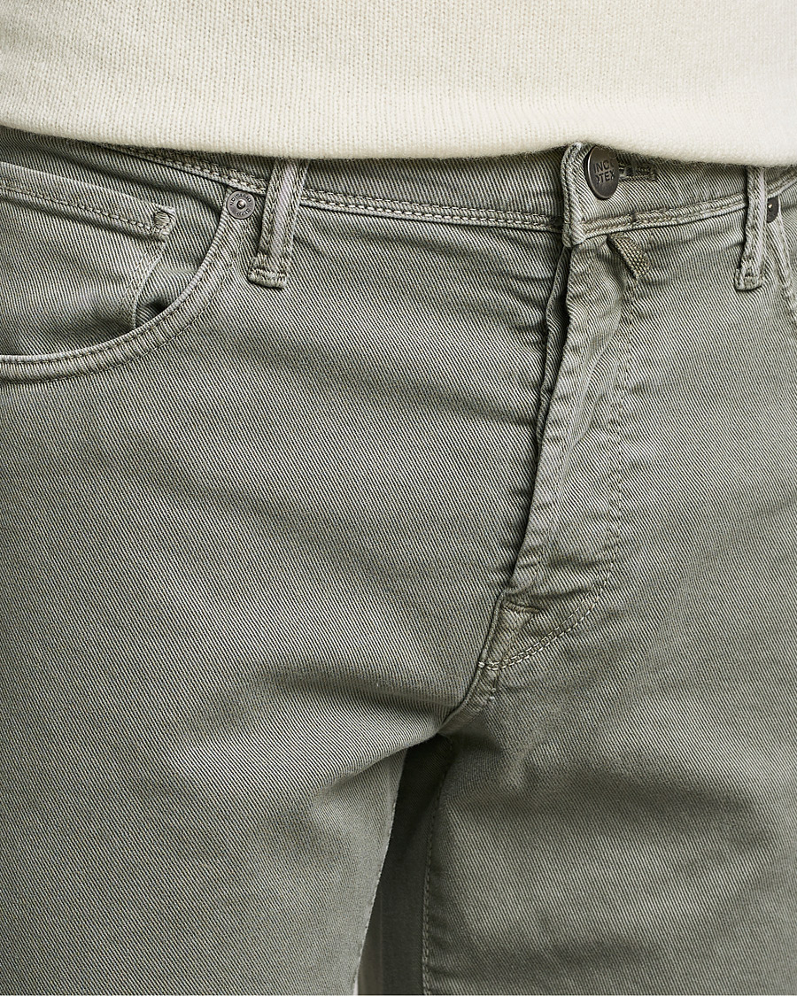 Herre | Bukser | Incotex | Bull Denim 5-Pocket Pants Green