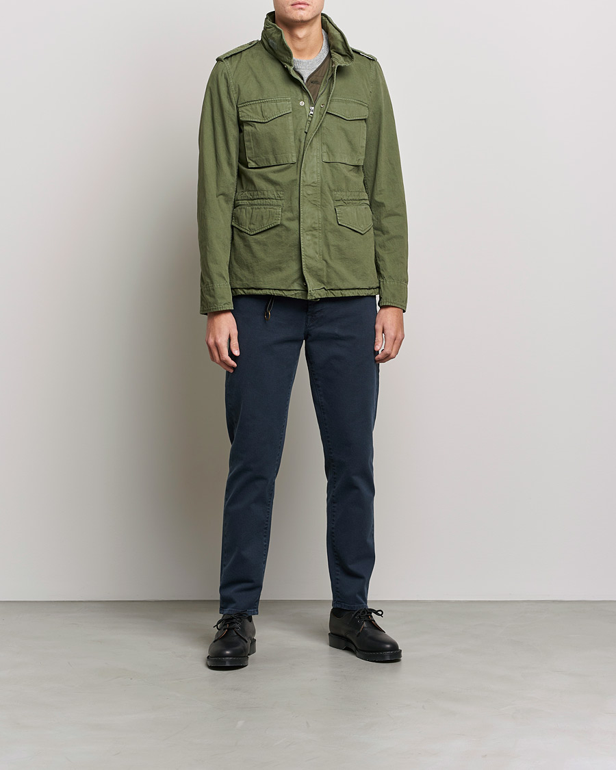 Herre | Bukser | Incotex | Bull Denim 5-Pocket Pants Navy