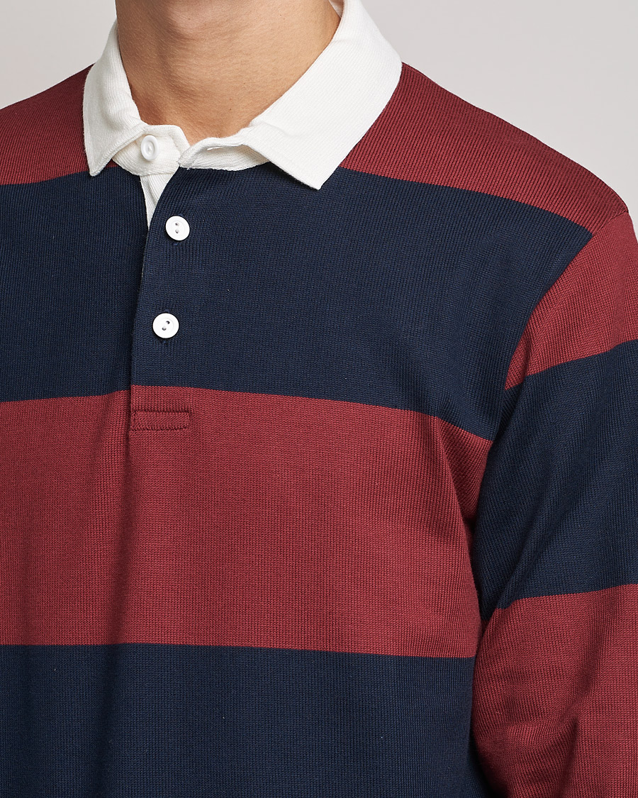 Herre | Gensere | Rowing Blazers | Block Stripe Rugby Burgundy/Navy