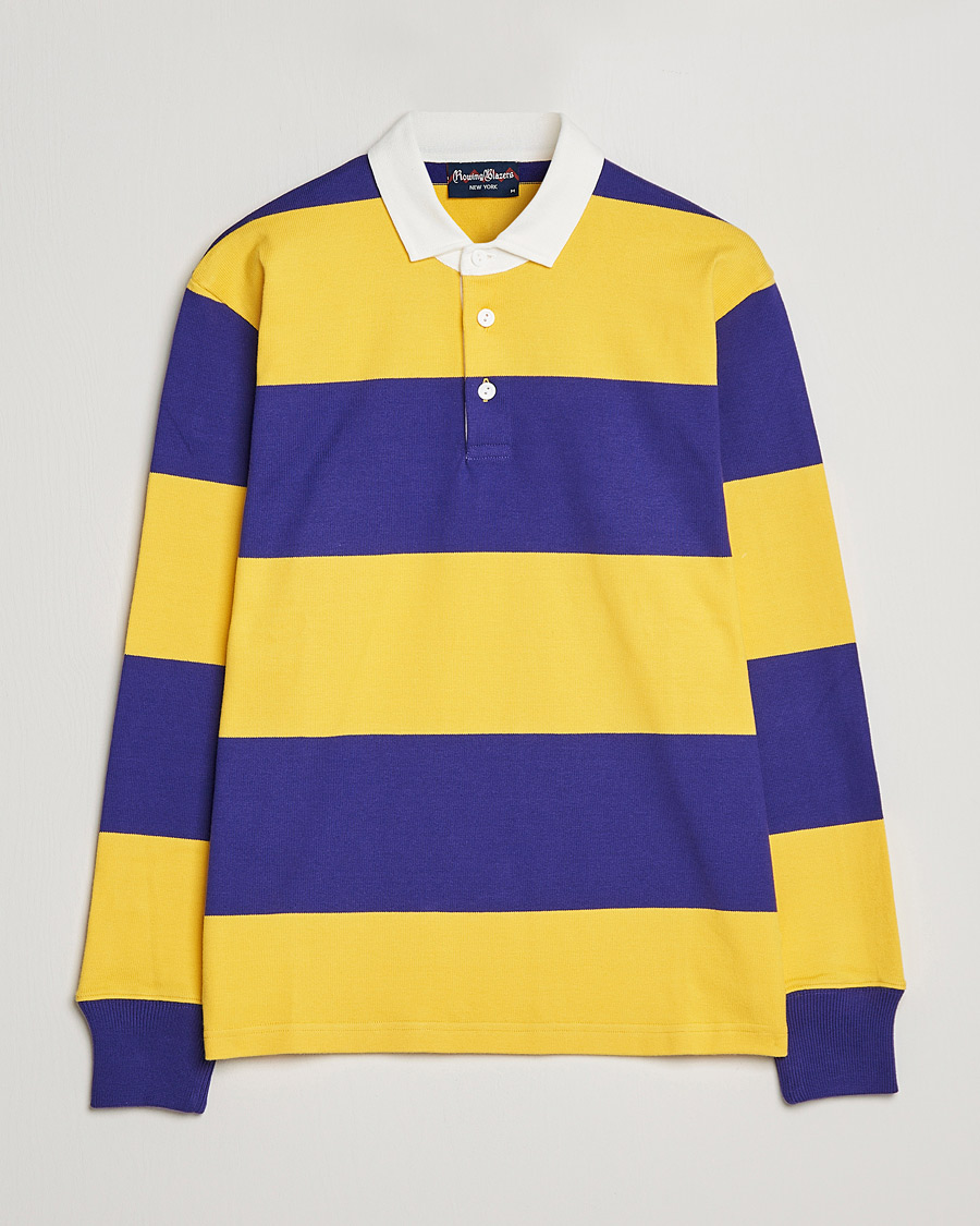 Herre | Gensere | Rowing Blazers | Horizontal Stripe Rugby Gold/Purple