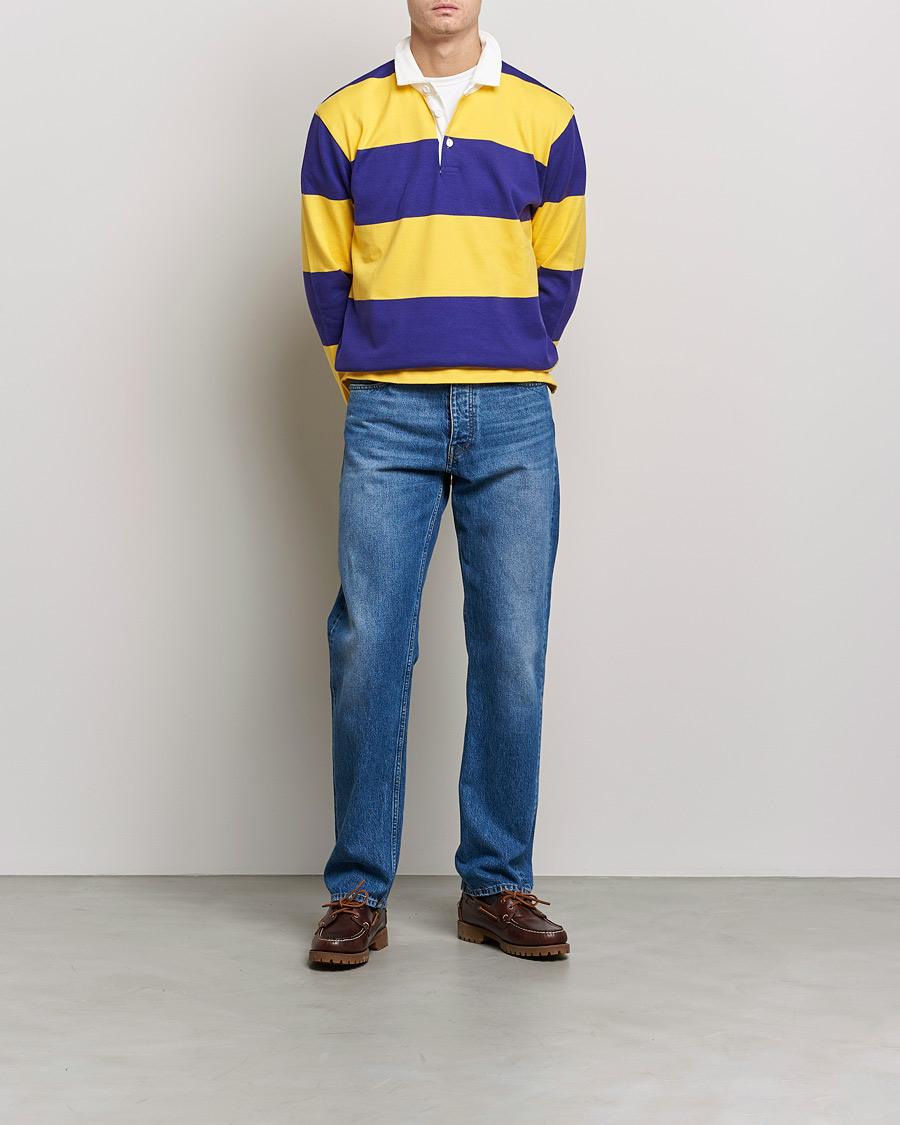 Herre | Gensere | Rowing Blazers | Horizontal Stripe Rugby Gold/Purple