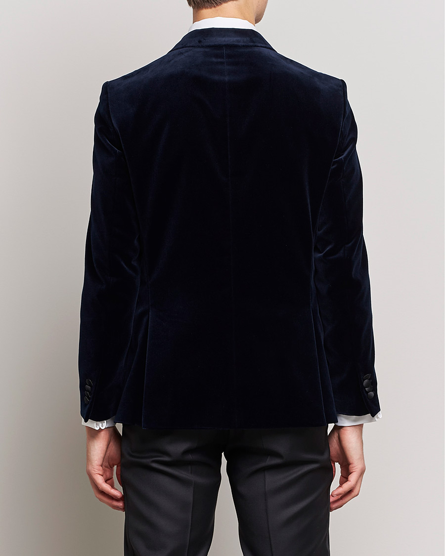 Herre | Dressjakker | BOSS BLACK | Hutson Velvet Tuxedo Blazer Dark Blue