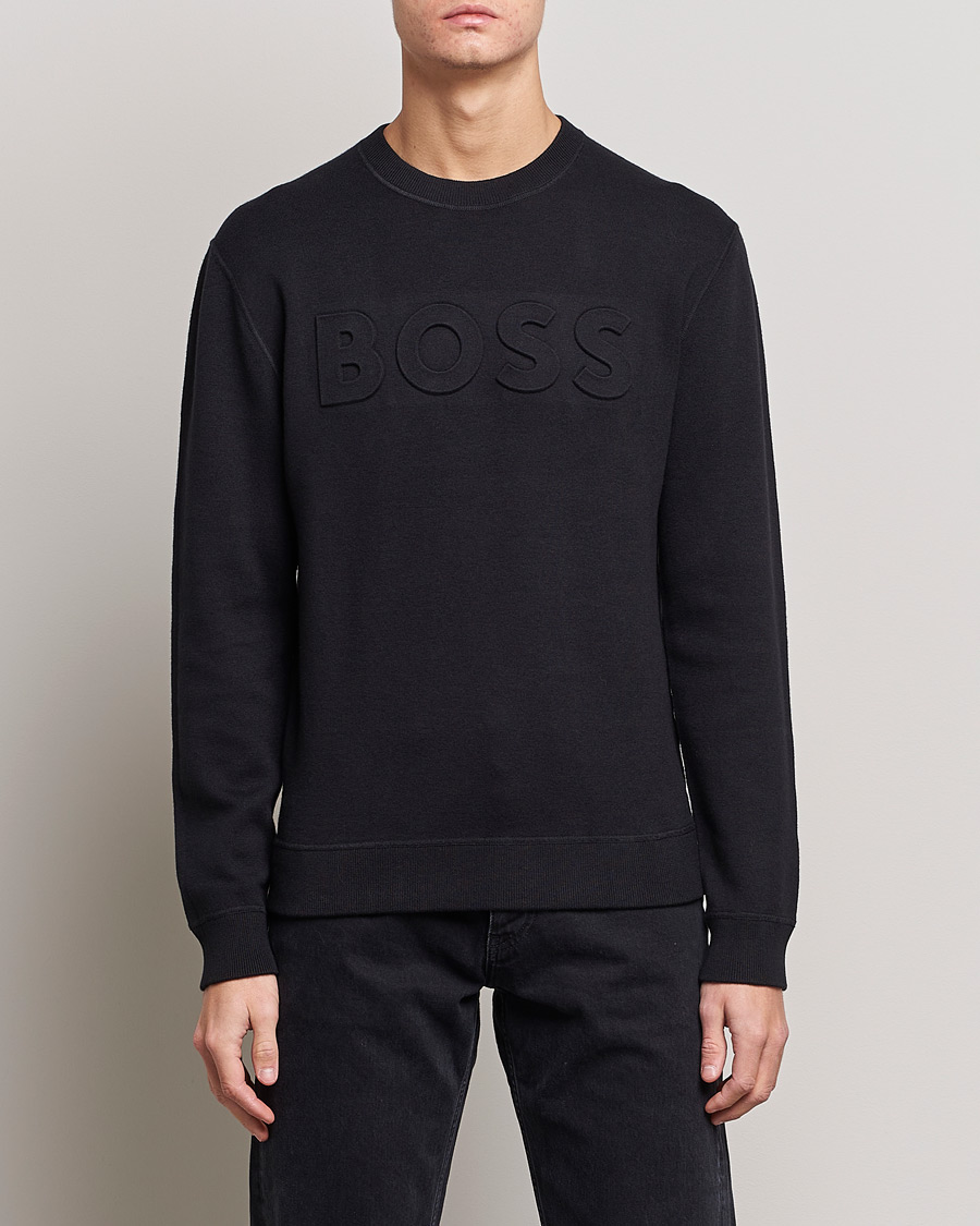 Herre |  | BOSS BLACK | Foccus Knitted Sweater Black