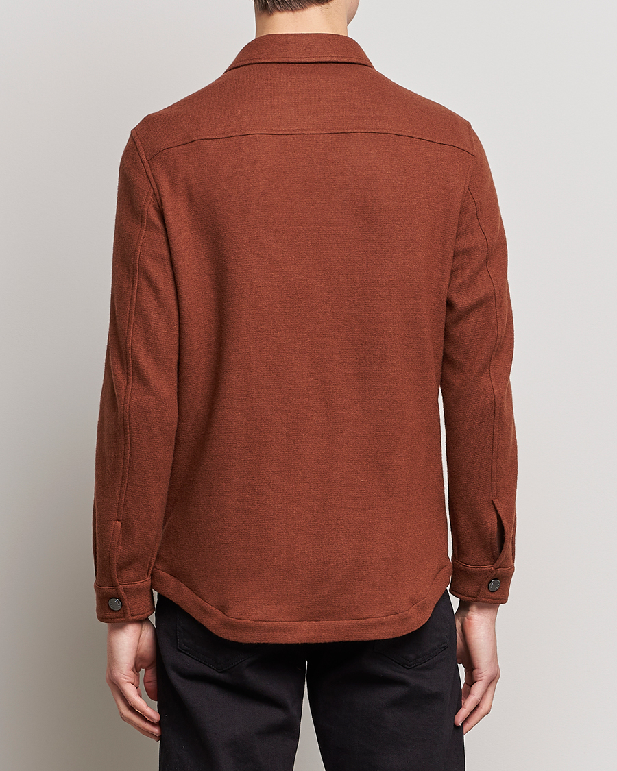 Herre | Skjorter | BOSS BLACK | Carper Wool Overshirt Medium Brown