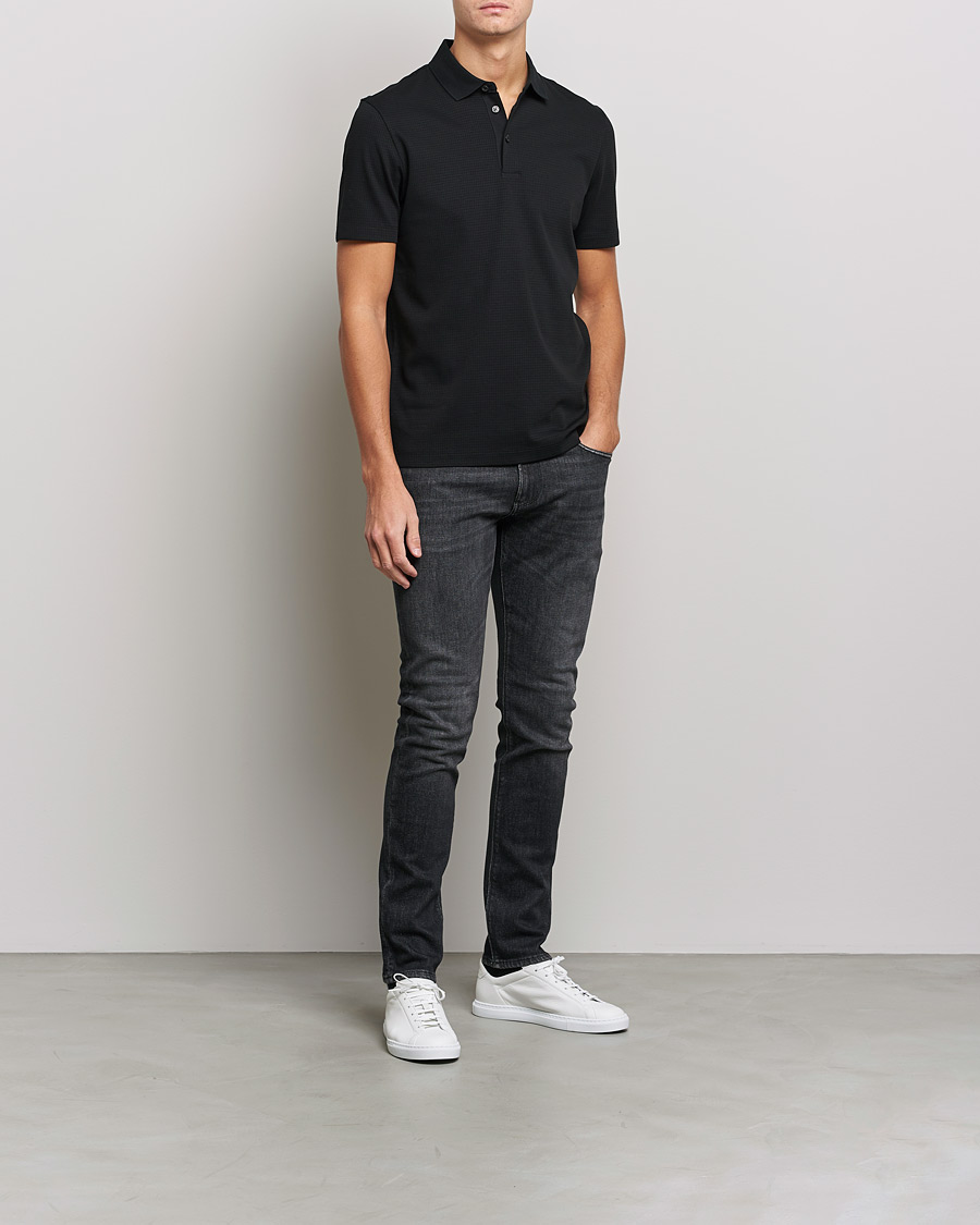 Herre | Pikéer | BOSS BLACK | Pitton Waffle Polo Black