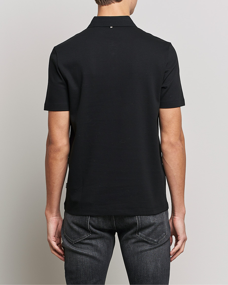Herre | Pikéer | BOSS BLACK | Pitton Waffle Polo Black