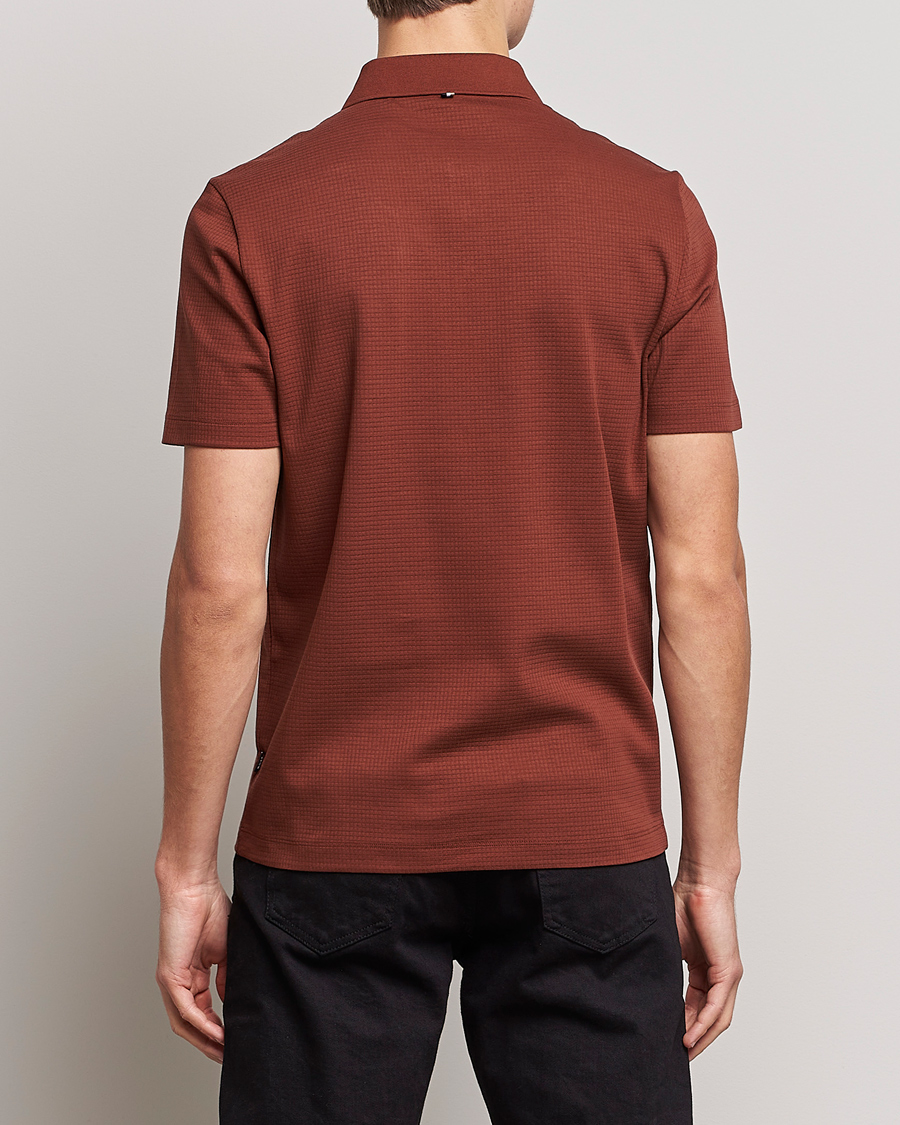 Herre | Pikéer | BOSS BLACK | Pitton Waffle Polo Medium Brown