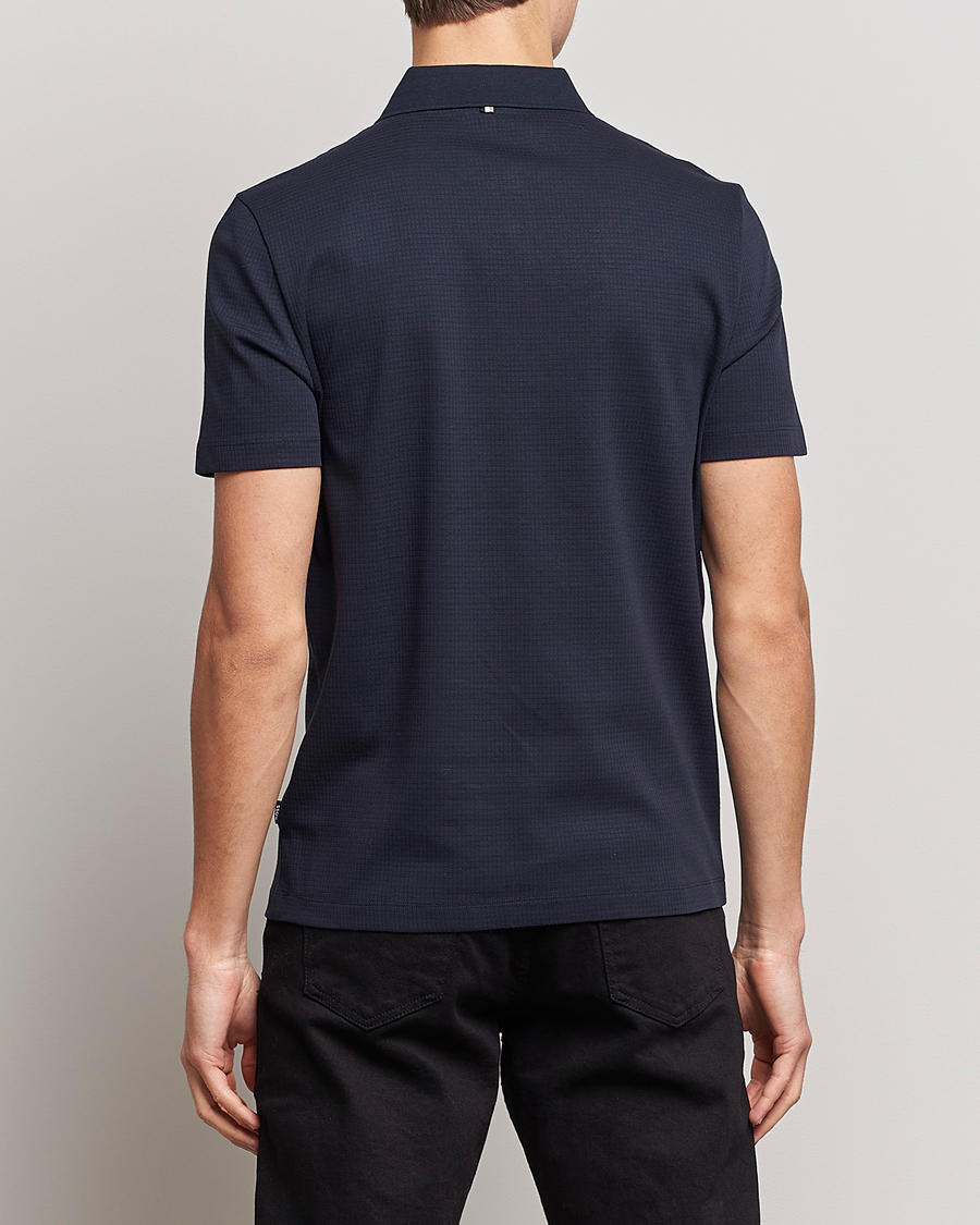 Herre | Pikéer | BOSS BLACK | Pitton Waffle Polo Dark Blue
