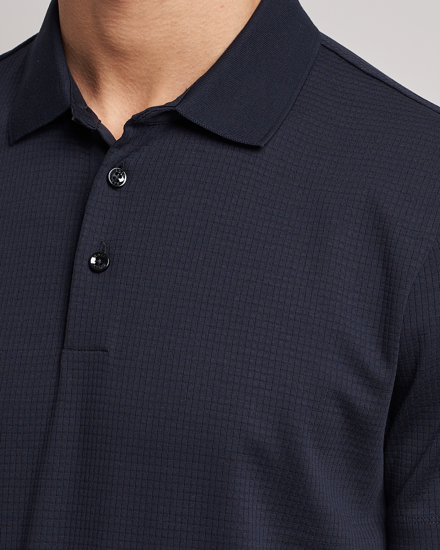 Herre | Pikéer | BOSS BLACK | Pitton Waffle Polo Dark Blue