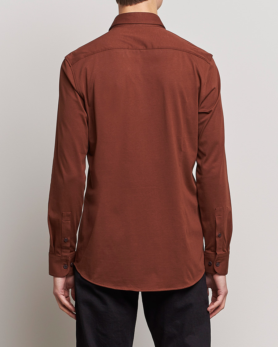 Herre | Skjorter | BOSS BLACK | Hank 4-Way Stretch Shirt Medium Brown