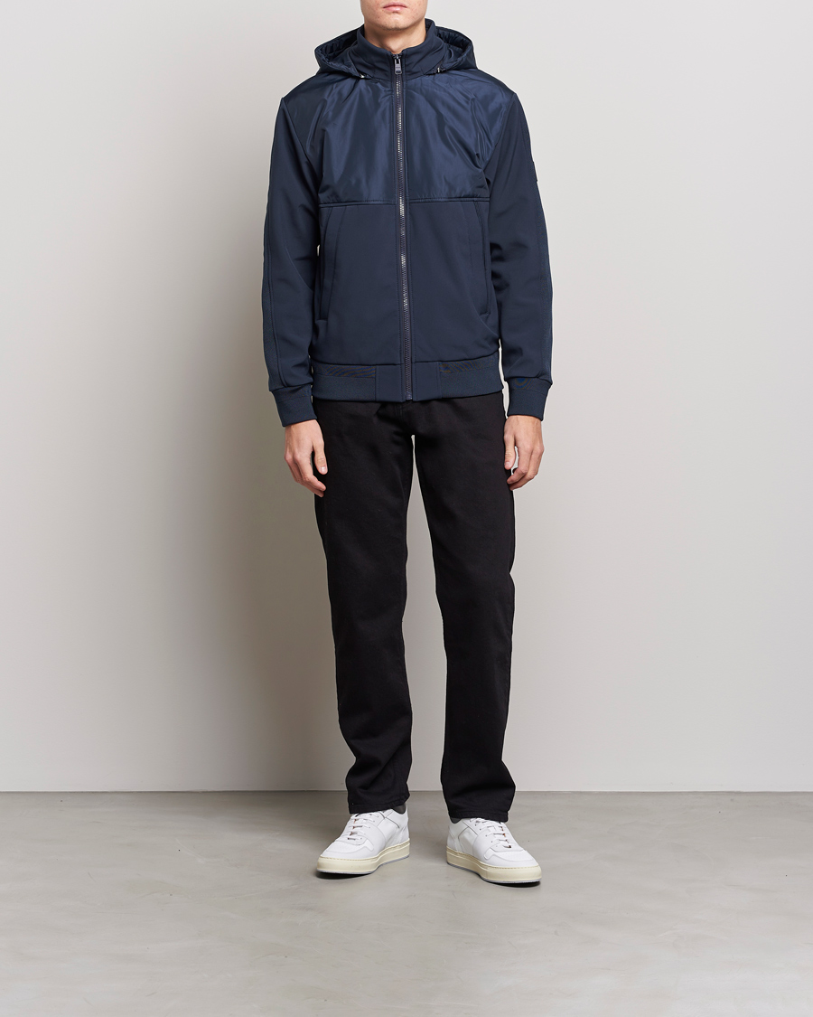 Herre | Jakker | BOSS BLACK | Seeger Hybrid Jacket Dark Blue