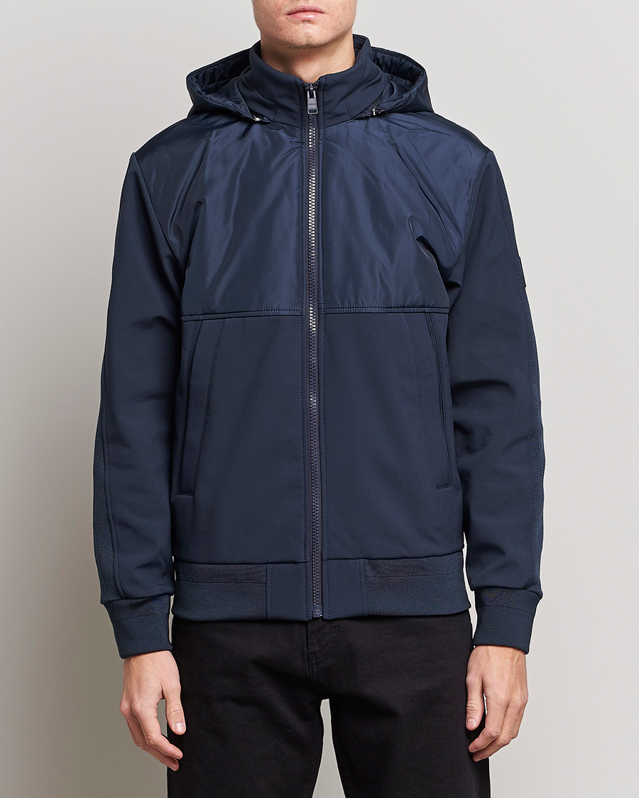 Herre | Dressede jakker | BOSS BLACK | Seeger Hybrid Jacket Dark Blue