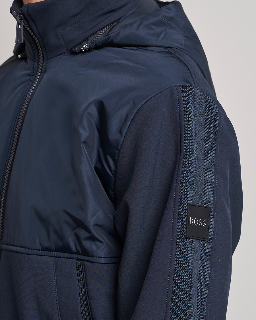 Herre | Jakker | BOSS BLACK | Seeger Hybrid Jacket Dark Blue