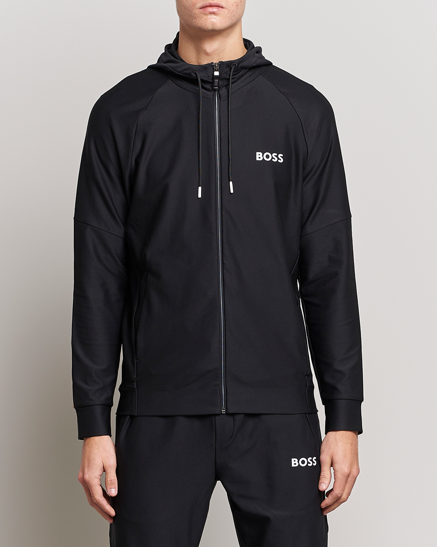 Herre | BOSS GREEN | BOSS GREEN | Sixon Full Zip Hoodie Black