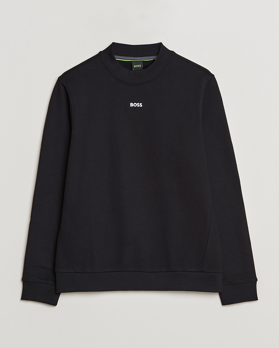 Herre | Gensere | BOSS GREEN | Salbock Center Logo Sweatshirt Black