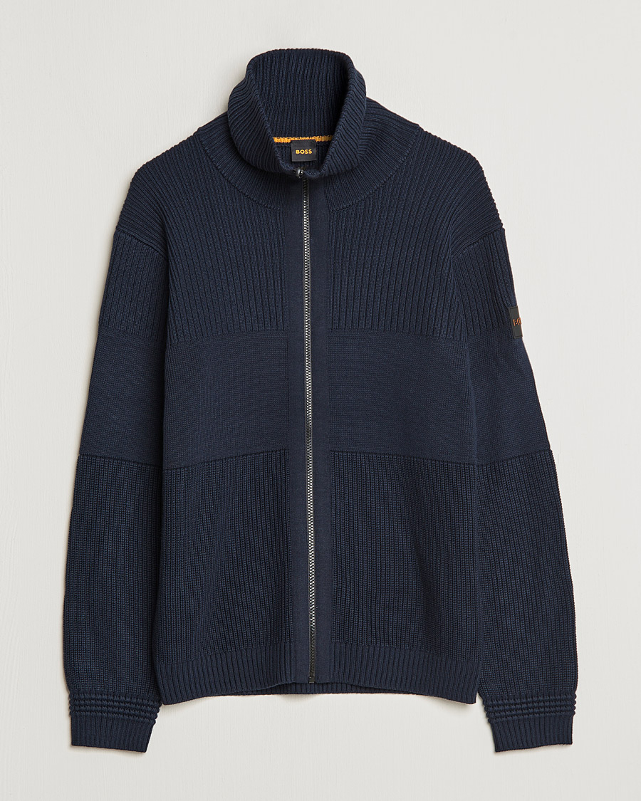 Herre | Gensere | BOSS ORANGE | Kamondo Full Zip Sweater Dark Blue