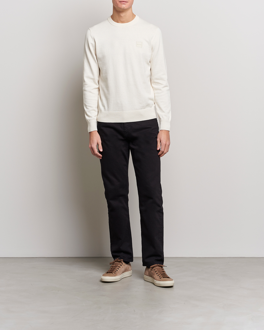 Herre | Gensere | BOSS ORANGE | Kanovano Knitted Sweater Open White