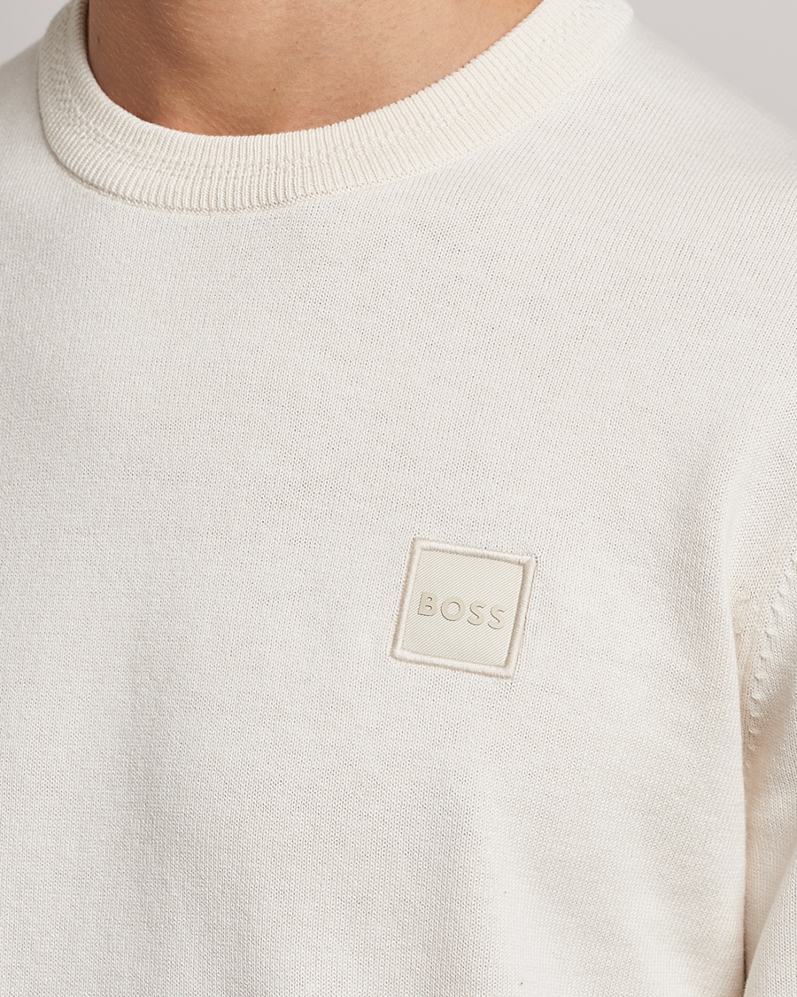 Herre | Gensere | BOSS ORANGE | Kanovano Knitted Sweater Open White