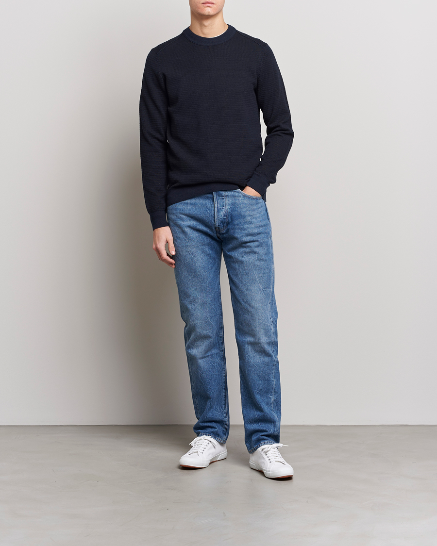 Herre | Gensere | BOSS ORANGE | Abovemo Knitted Sweater Dark Blue