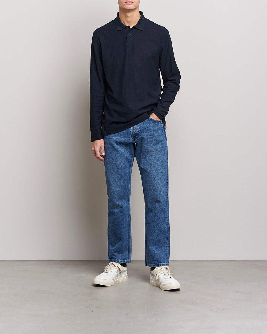 Herre | Gensere | BOSS ORANGE | Pecollege Knitted Polo Dark Blue
