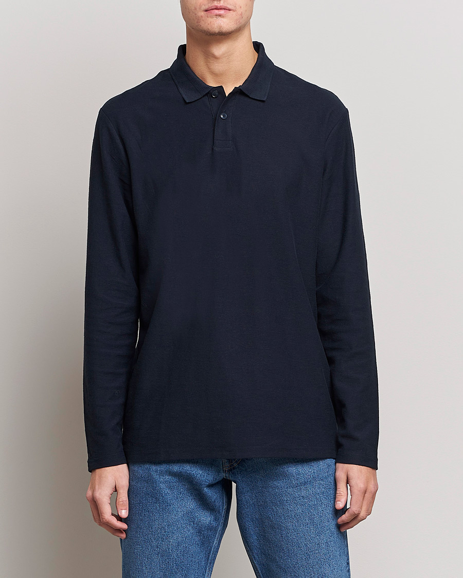 Herre | Gensere | BOSS ORANGE | Pecollege Knitted Polo Dark Blue