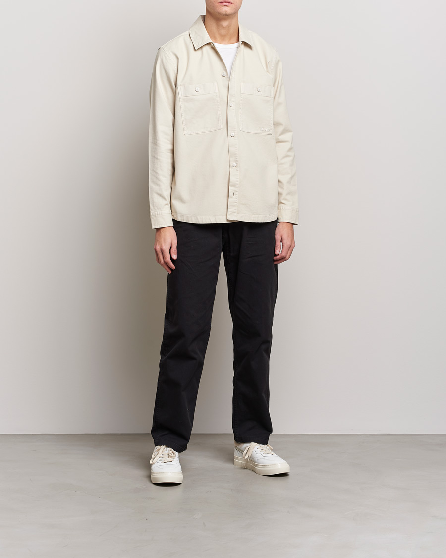 Herre | Skjorter | BOSS ORANGE | Locky Pocket Overshirt Open White