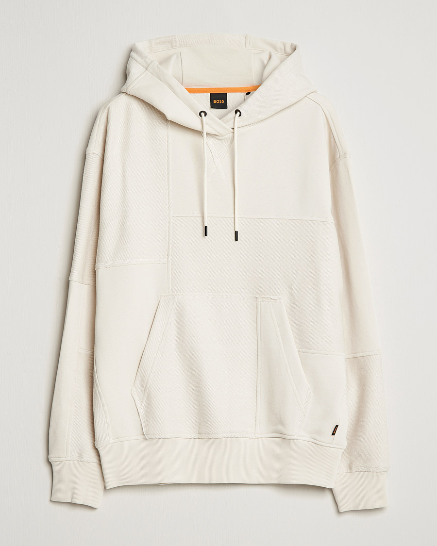 Herre | Gensere | BOSS ORANGE | W Patch Hoodie Open White
