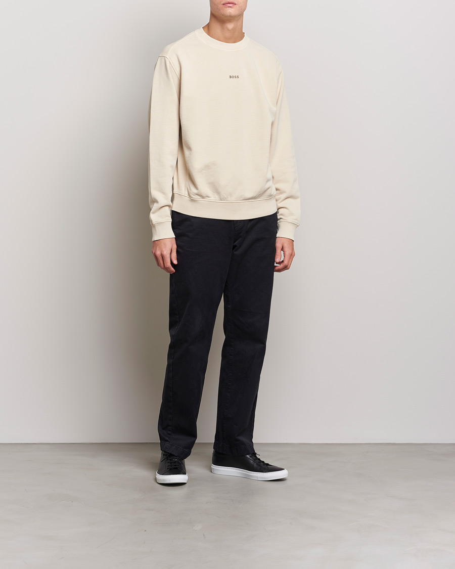 Herre | Gensere | BOSS ORANGE | Wefade Logo Sweatshirt Open White