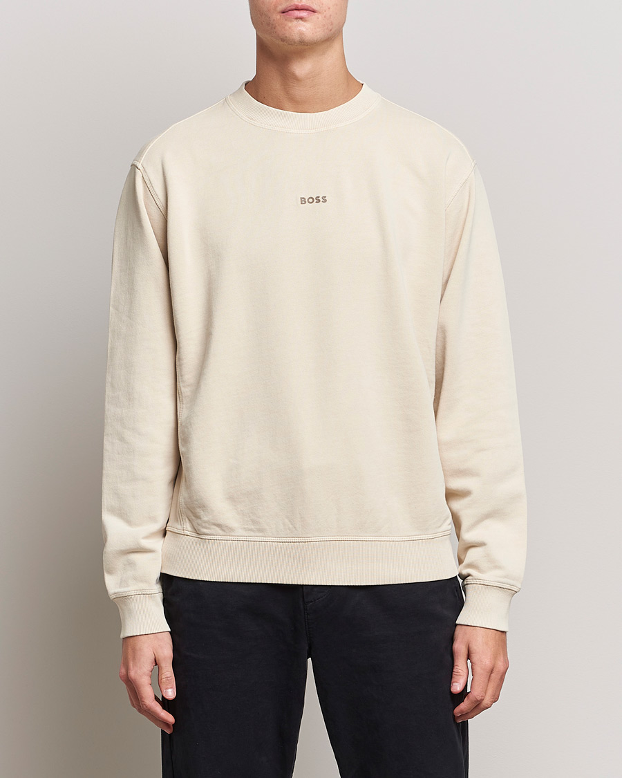 Herre | Gensere | BOSS ORANGE | Wefade Logo Sweatshirt Open White